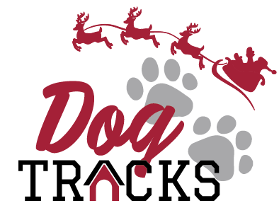 DogTracks logo Christmas